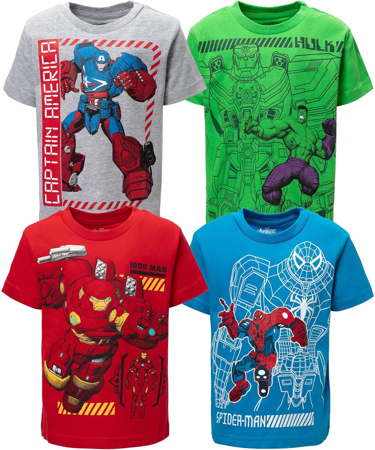 Marvel Avengers Spider-Man Mech Strike T-Shirts for Kids