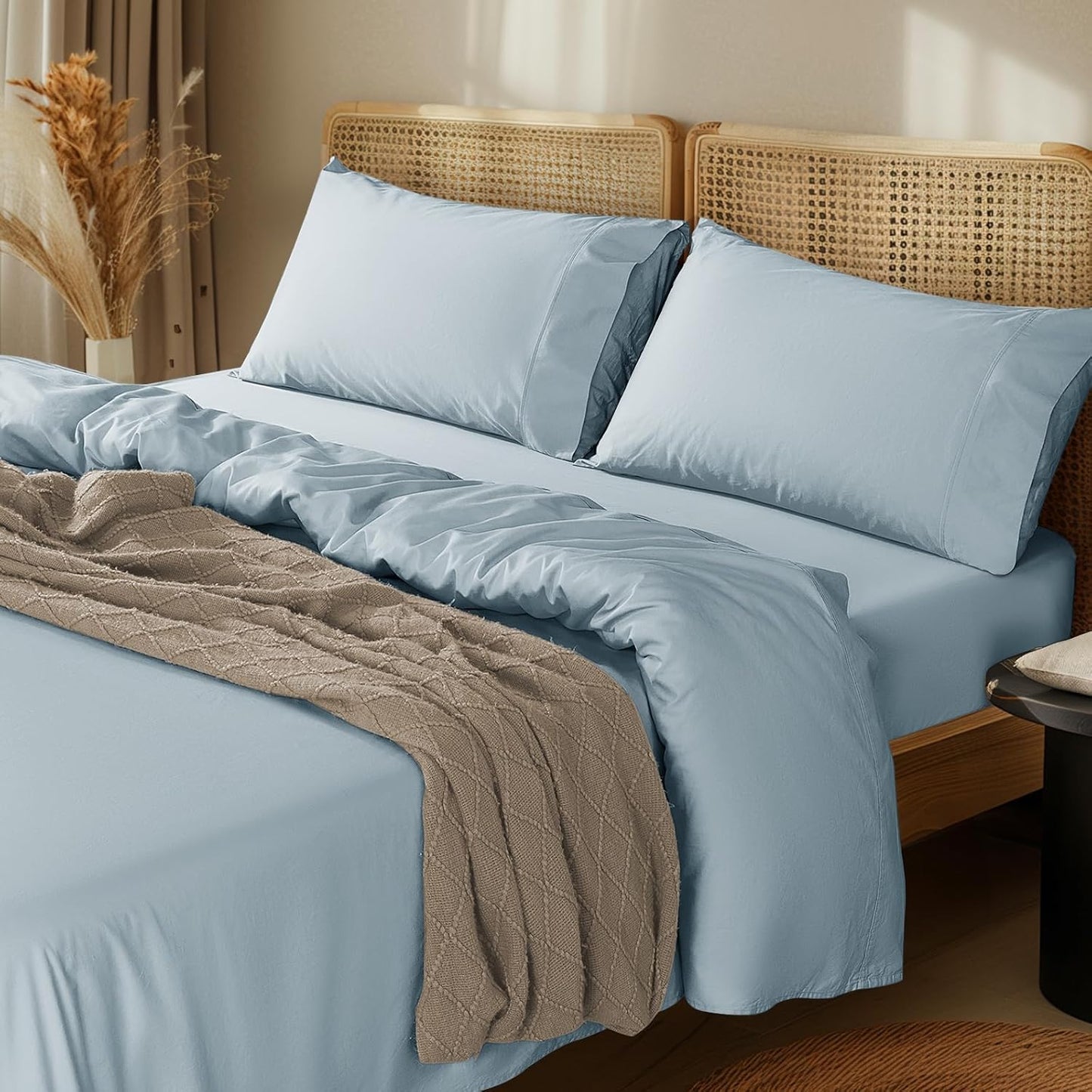 LBRO2M 1000 Thread Count Egyptian Cotton King Sheet Set