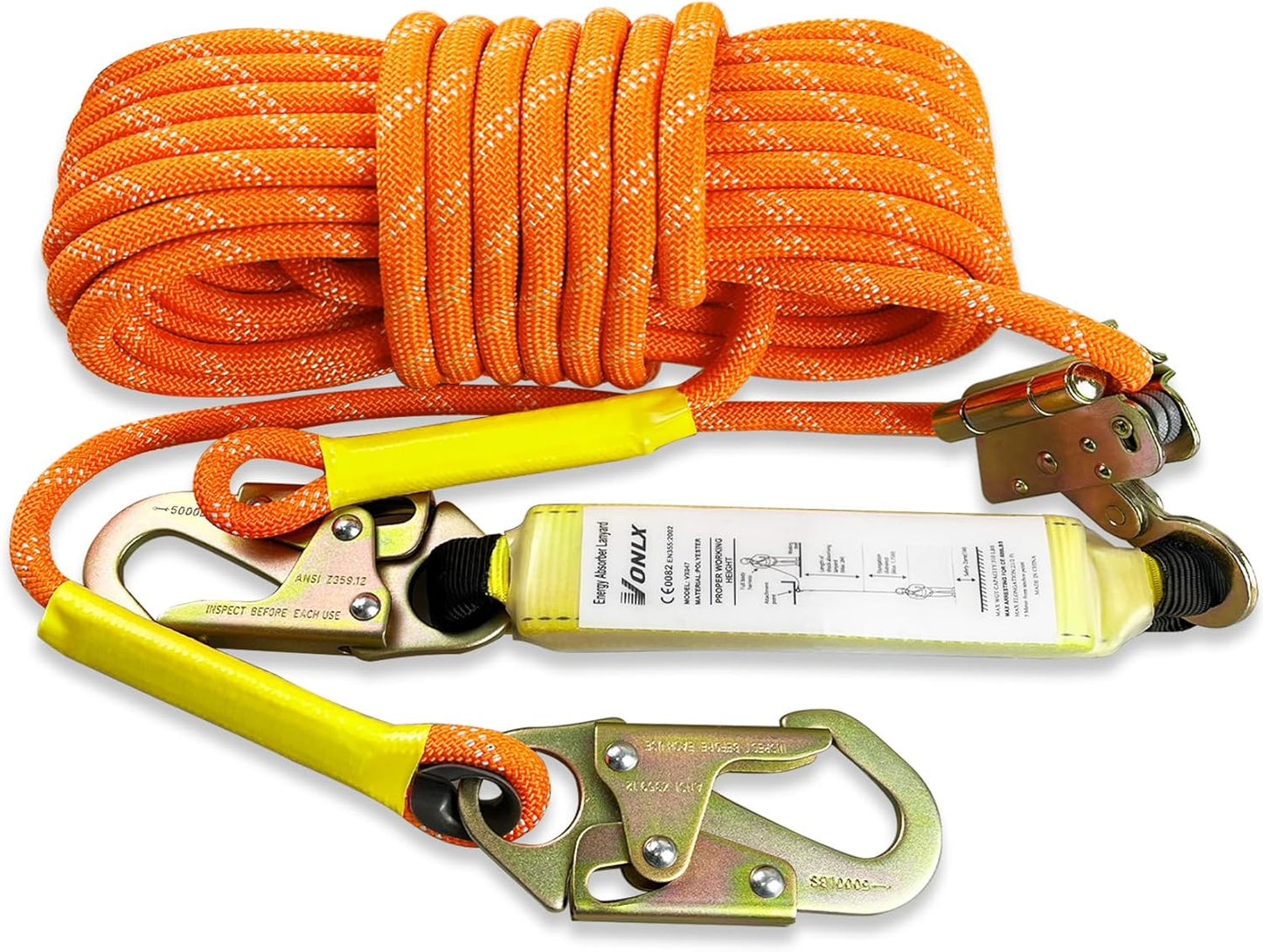 Fall Protection Safety Rope 100 FT Heavy Duty for Roofing