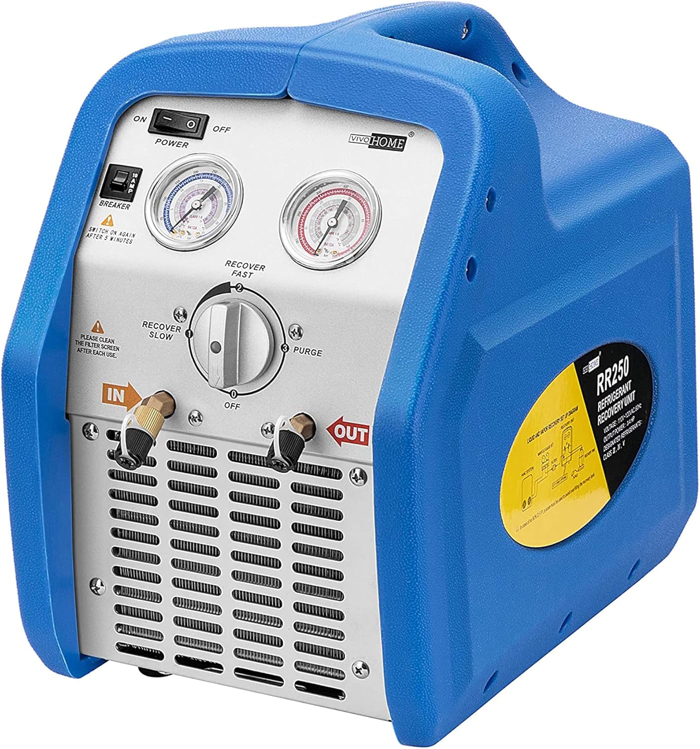 VIVOHOME Portable Refrigerant Recovery Machine for Efficient Use