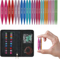 Guclud Short Interchangeable Knitting Needles Set 2-In Shorties
