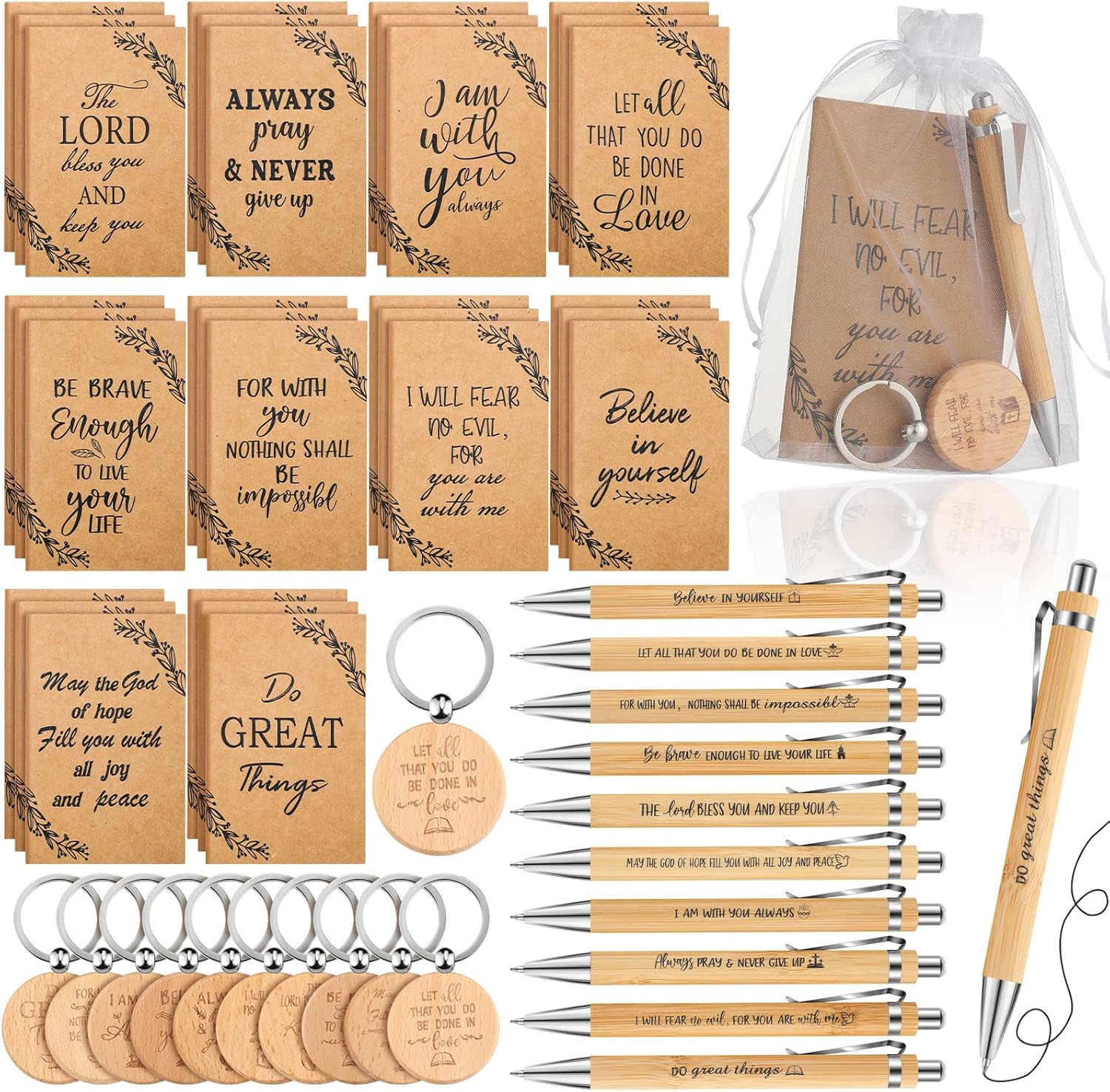 Christian Bamboo Pen Set - Inspiring Gifts