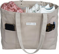Harp + Ra Extra Large Cotton Canvas Shoulder Tote Bag - Durable