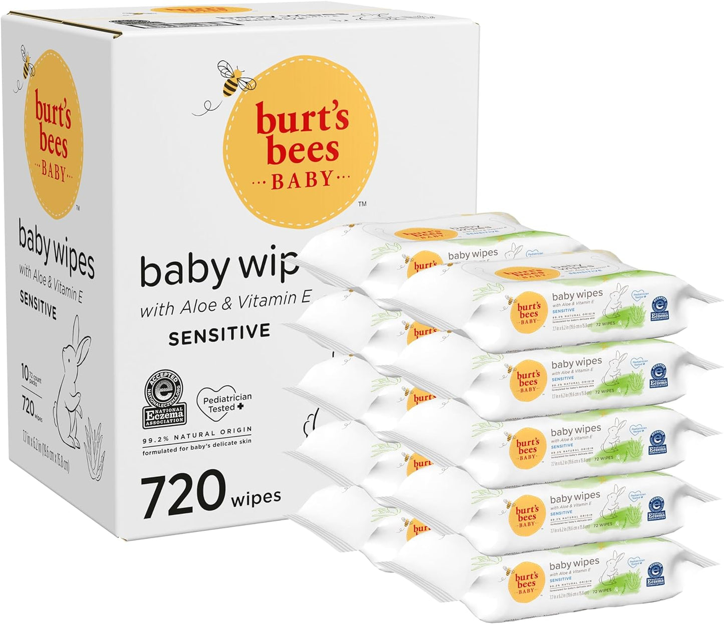 Burt's Bees Baby Wipes - Gentle Care for Sensitive Skin