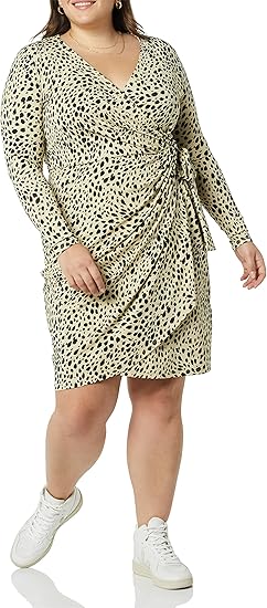 Classic Wrap Dress for Women - Long Sleeve and Plus Size Options