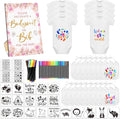 69 Piece Baby Bib Bodysuit Shower Set - DIY Keepsake Activity