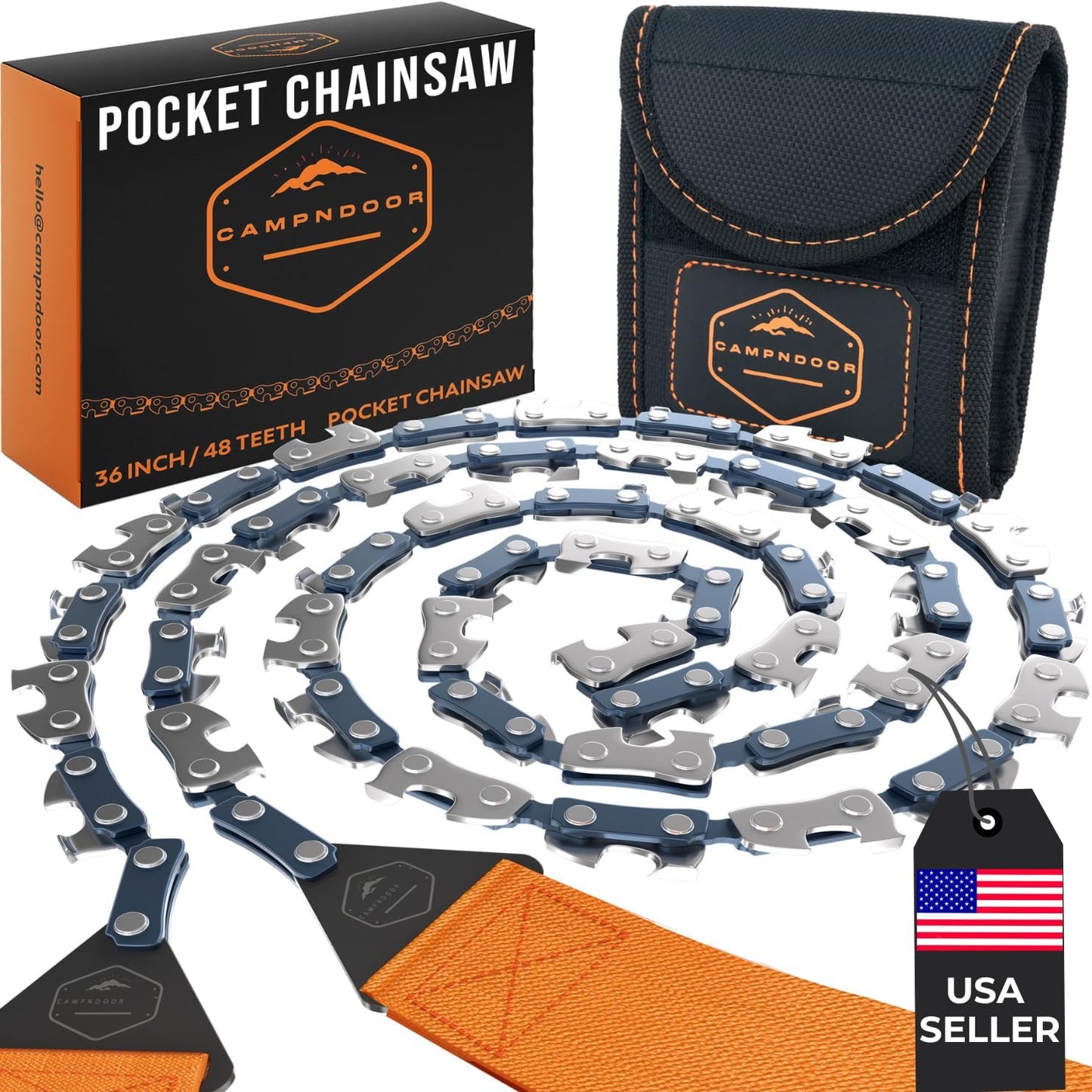 Compact 36 Steel Chainsaw - Portable Camping Essential - CAMPNDOOR