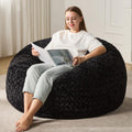 Hobestluk 4ft Bean Bag Chair Large Plush Beanbag for Adults - Cozy