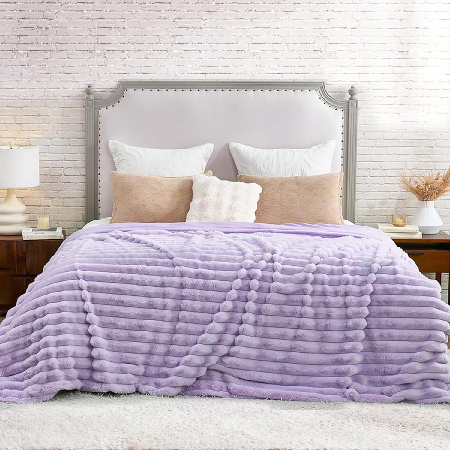 Cozy Bliss Faux Fur Throw Blanket for Ultimate Comfort and Style