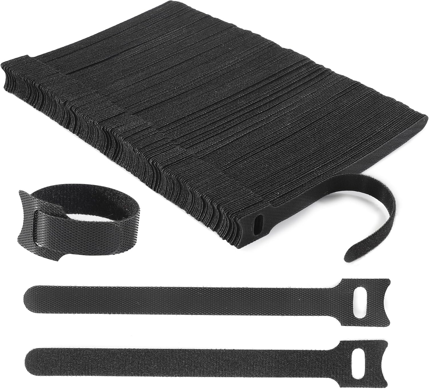 210 Reusable Cable Ties - Adjustable Cord Straps - Organize with Ease!