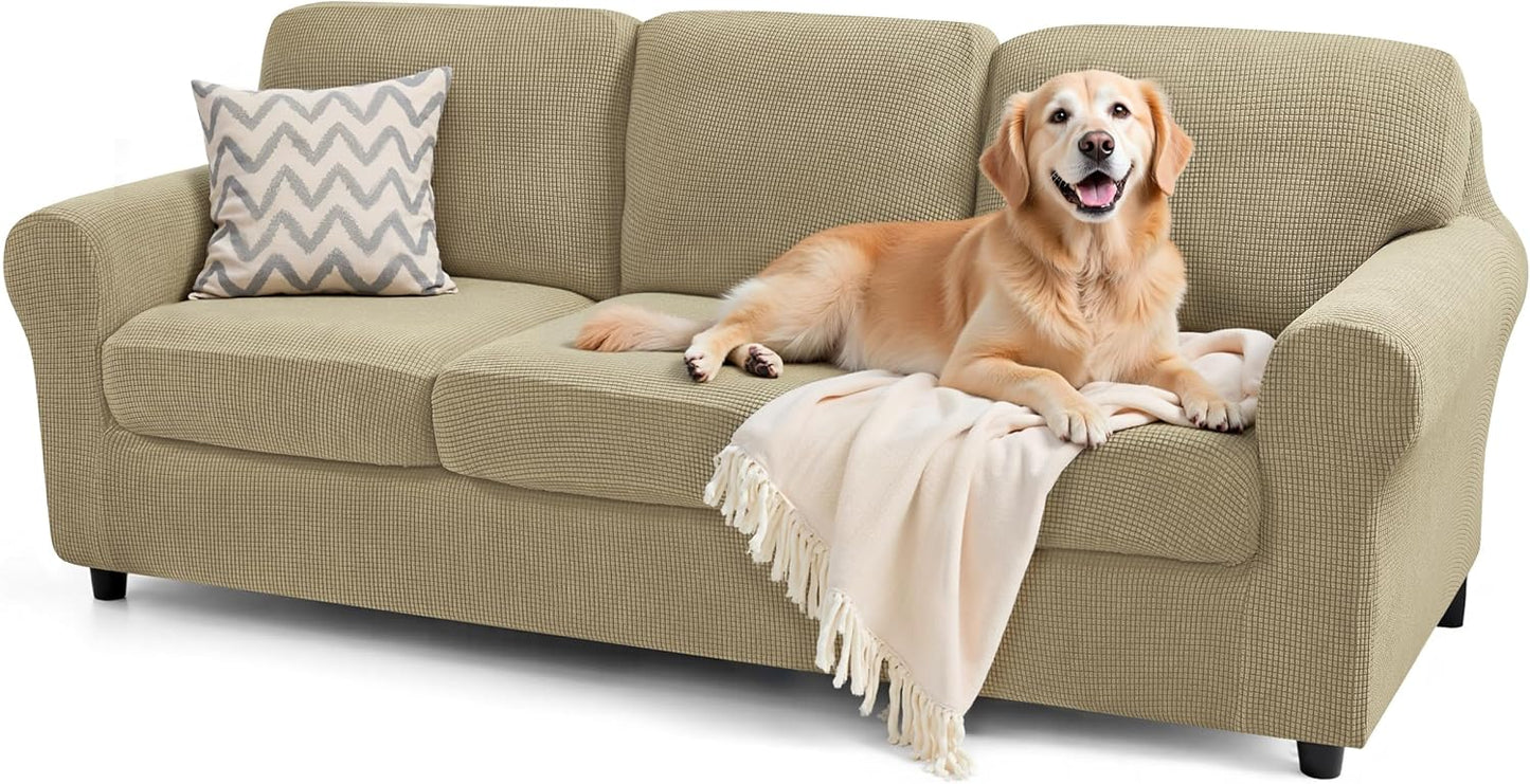 SUBRTEX 7 Pieces Stretch Sofa Slipcover Set for Oversize Sofa