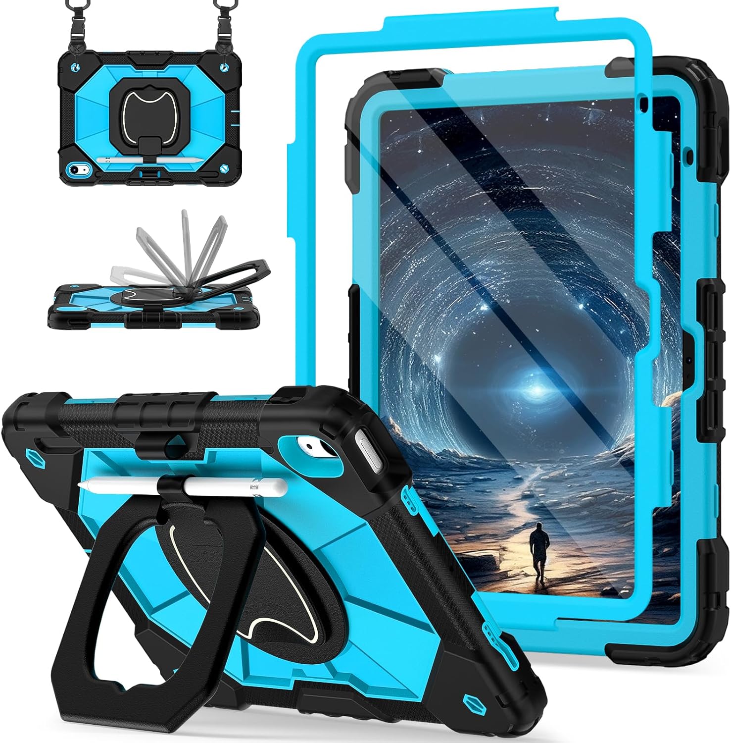 360 Rotating Stand Case for iPad 11th & 10th Generation Models