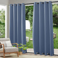 RYB HOME Windproof Outdoor Blackout Curtains - Thermal Privacy Panels