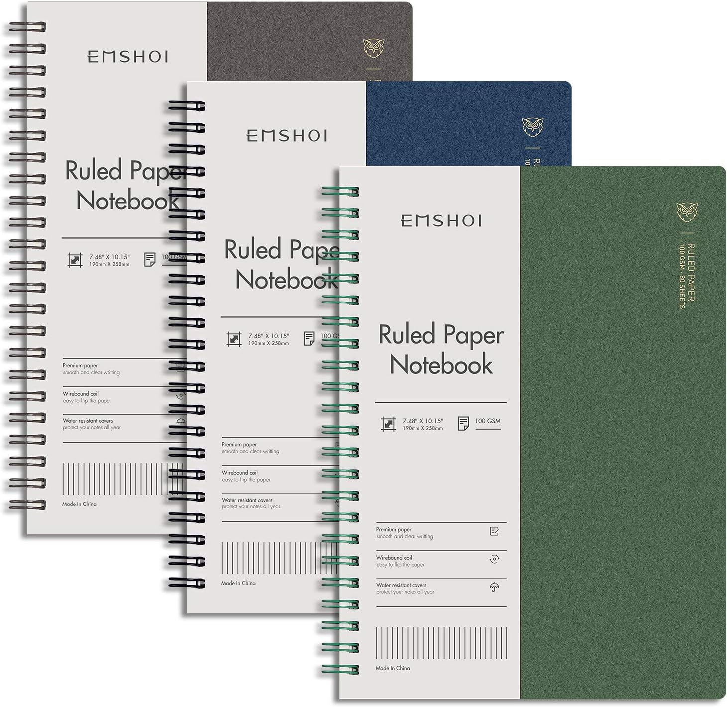 Premium B5 Spiral Notebooks - 480 Pages, Durable Plastic Cover