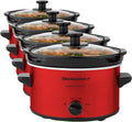 Electric Oval Slow Cooker 2 Quart - Compact Personal Cooker