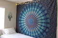 Bohemian Blue Mandala Tapestry, 30X40 inches