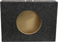 10 in Single Sealed Shallow Mount Subwoofer Enclosure - Tight Bass
