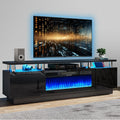 70 in Modern Electric Fireplace TV Stand for TVs Up to 80 in - Stylish