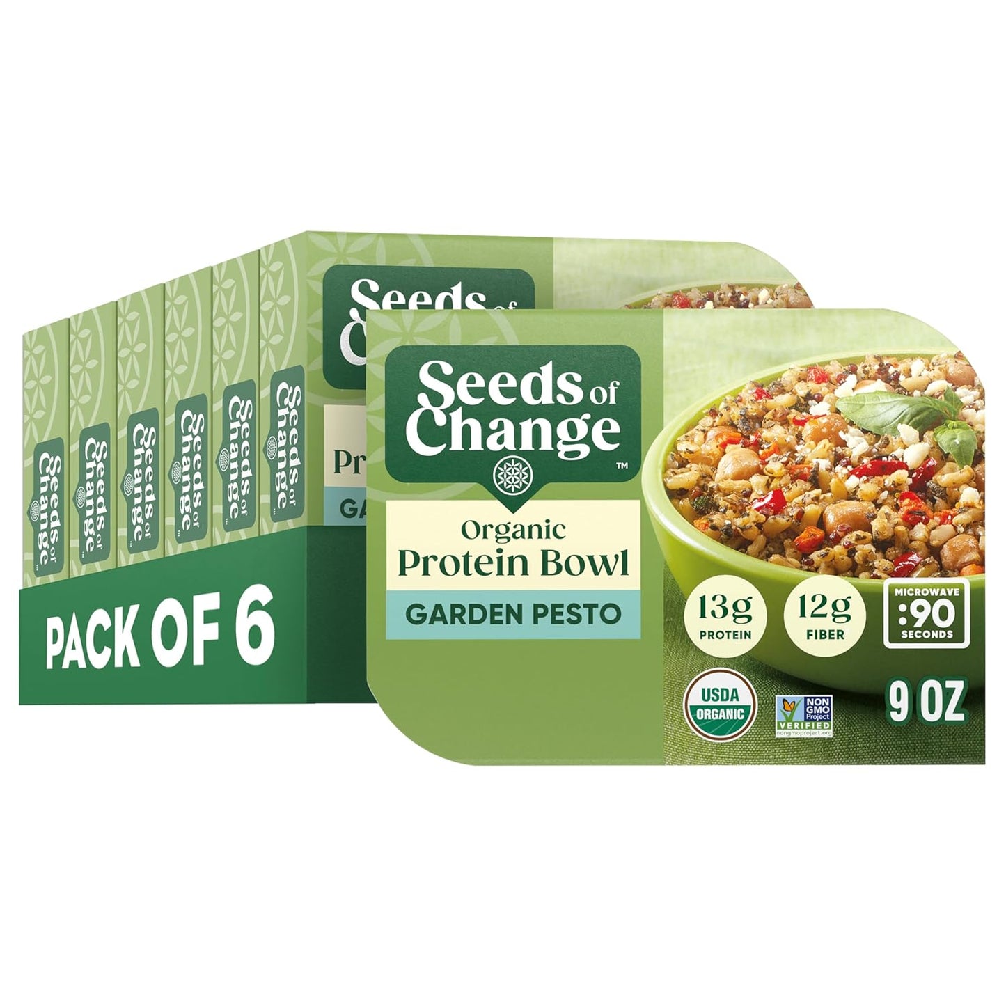 SEEDS OF CHANGE Organic Protein Bowl Garden Pesto - Quick Meal