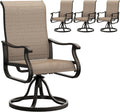UDPATIO Patio Swivel Chairs Set of 4 for Outdoor Comfort