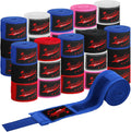 15 Pairs Boxing Hand Wraps 180 in Mexican Style - Durable Protection