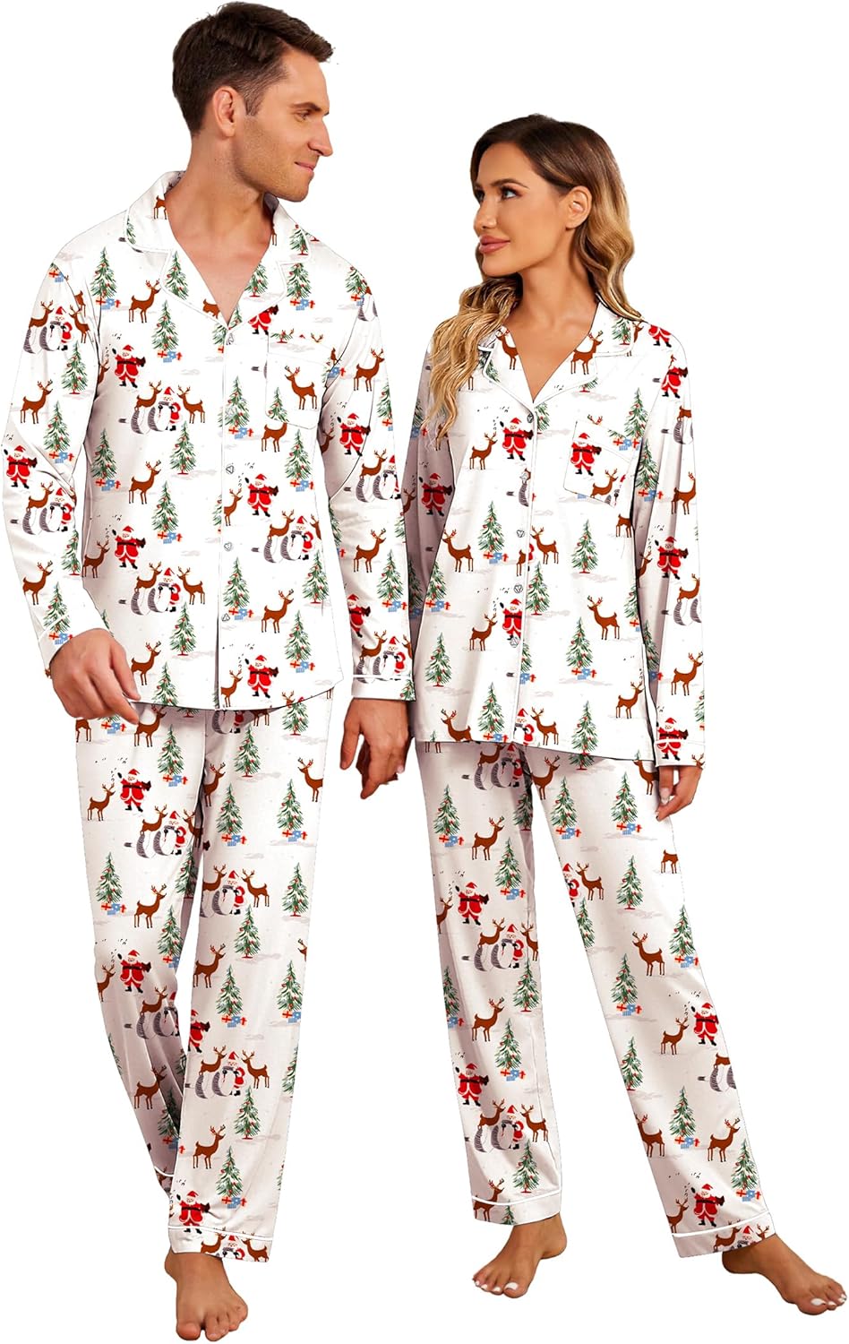 Ekouaer Christmas Family Matching Pajamas for Festive Fun