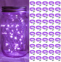 50 Pack Purple Fairy Lights 7Ft 20 LED Twinkle String Lights - Battery