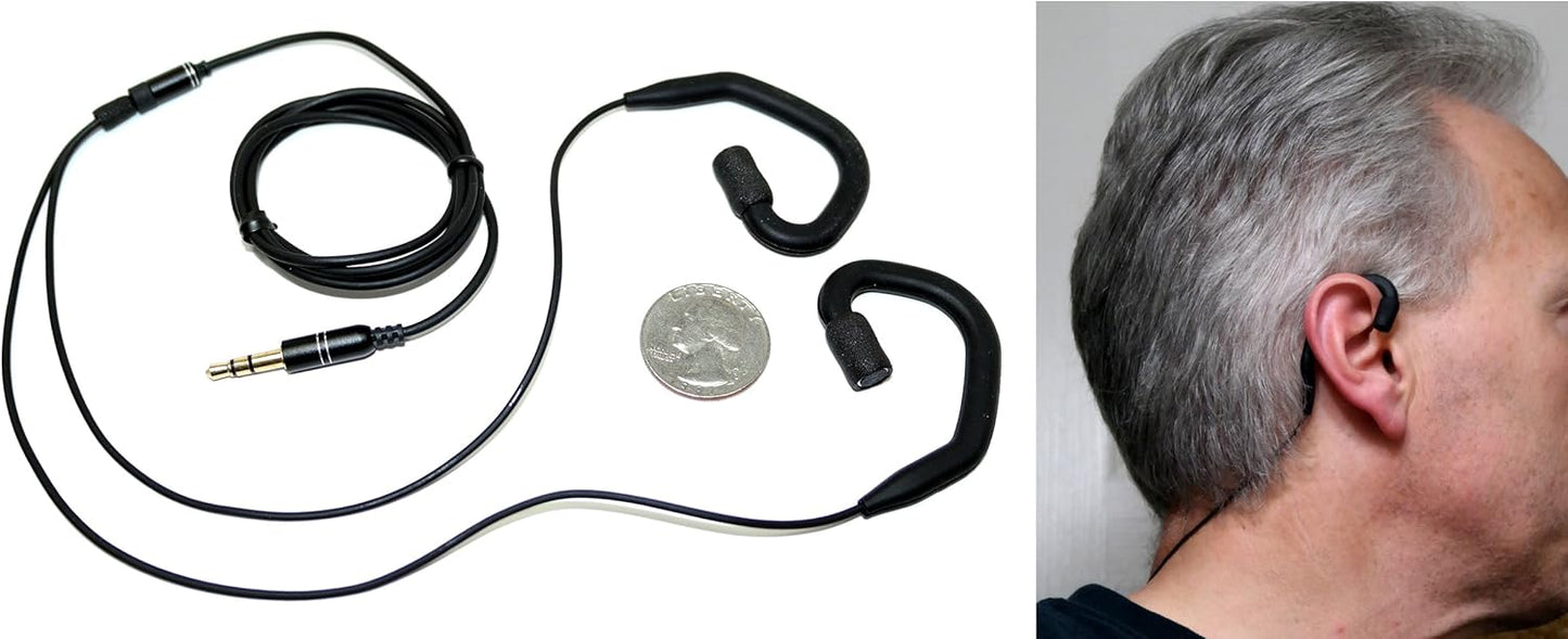 Low Noise Ear-Hook Binaural Microphones for Realistic Sound