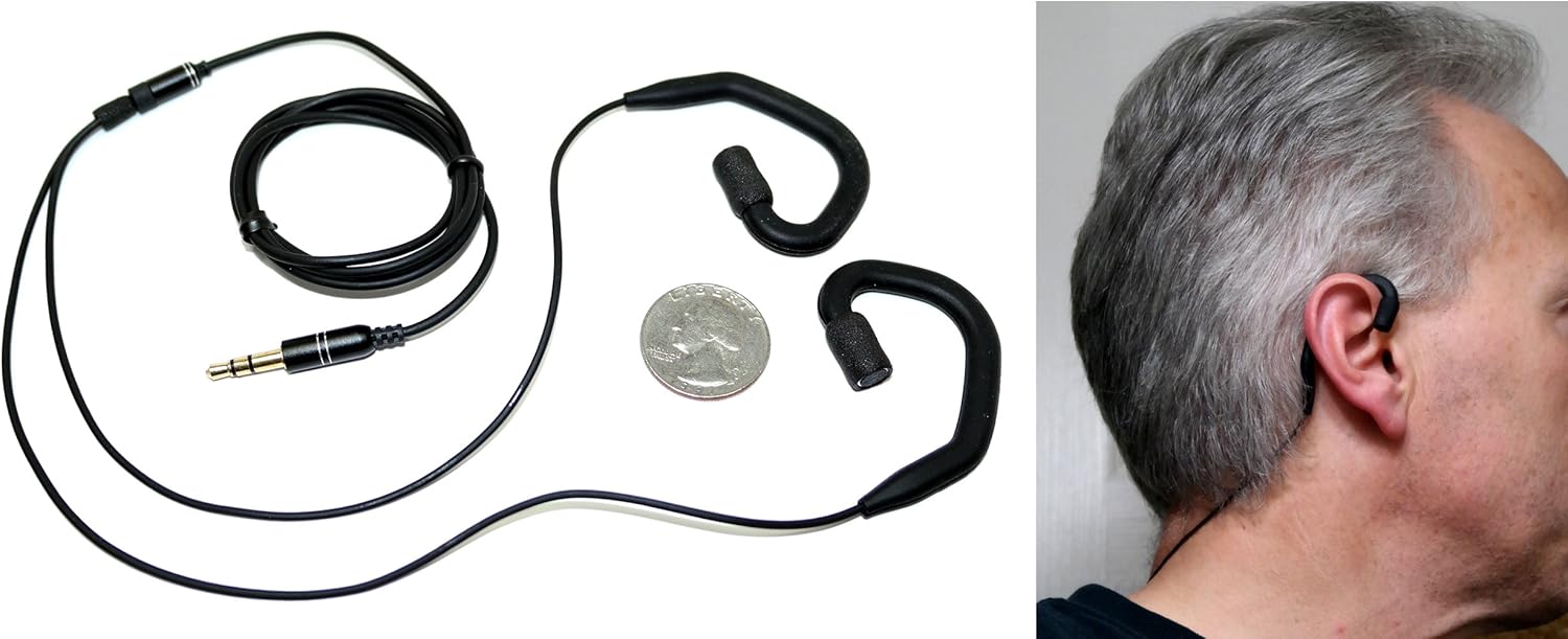 Low Noise Ear-Hook Binaural Microphones for Realistic Sound