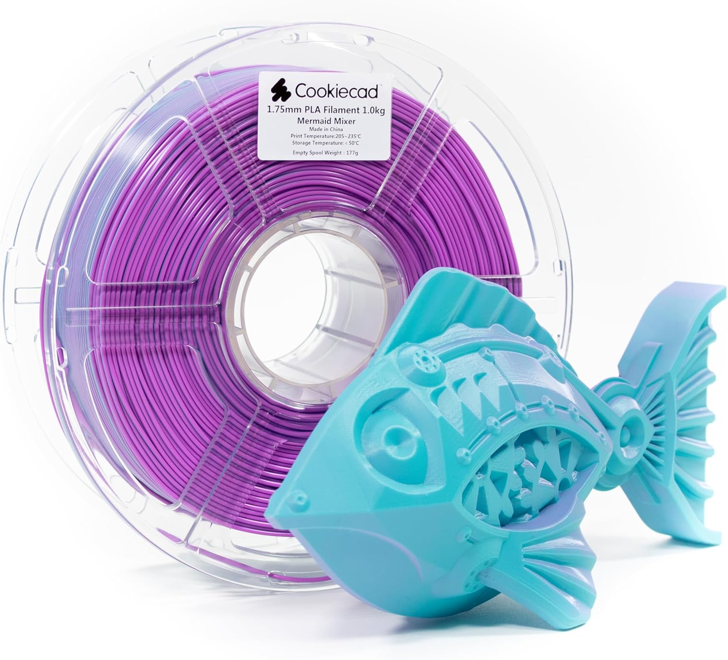 Cookiecad Mermaid Mixer PLA Filament 1.75mm for 3D Printing
