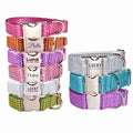 Sparkling Rhinestone Bling Dog Collar - Personalized Engraved Buckle