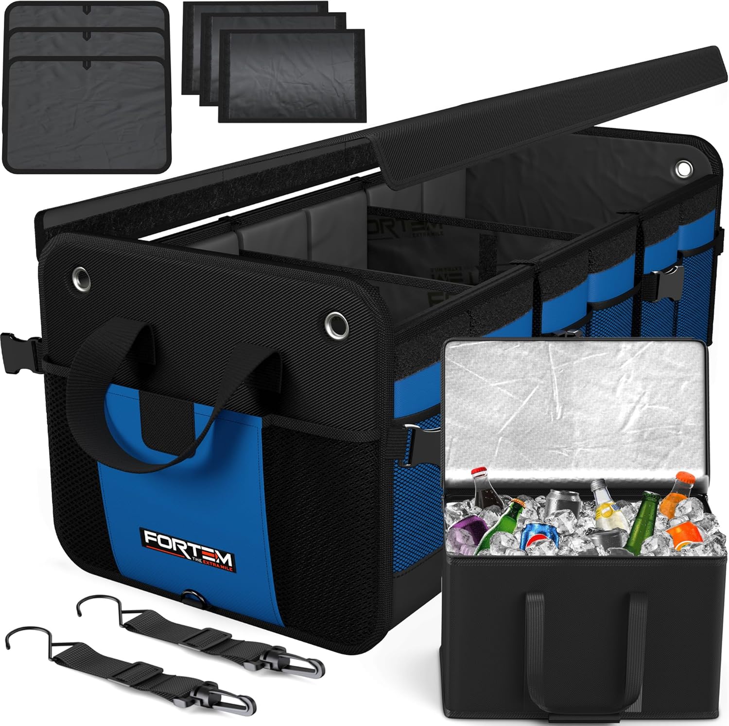 FORTEM Trunk Organizer with Cooler - Ultimate Car Storage Solution