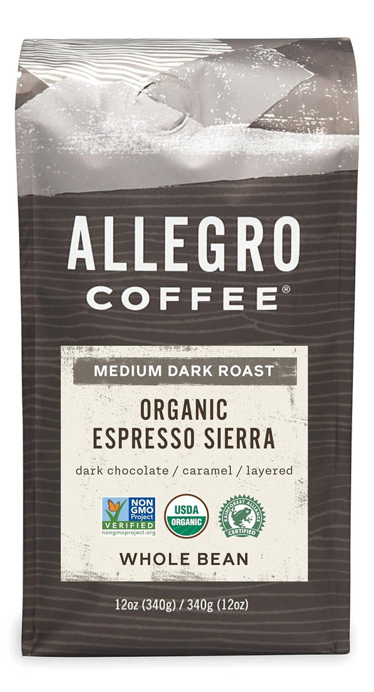 Allegro Coffee Organic Espresso: Bold & Rich 12 oz