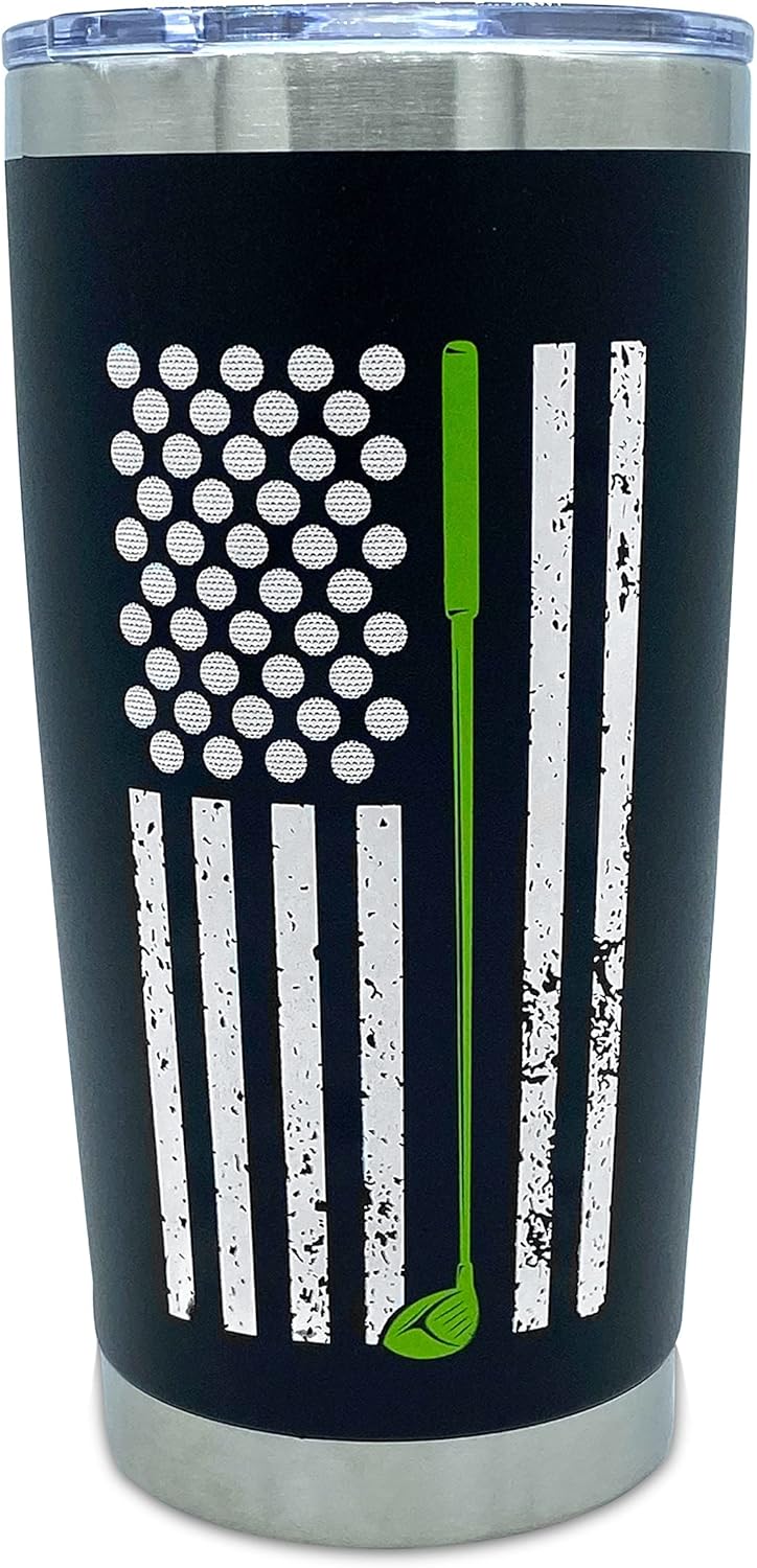 Lifecraft Stainless Steel Golf Tumbler - Unique Gift Set!