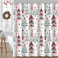 Merry Christmas Shower Curtain 72x72 in - Holiday Bathroom Decor