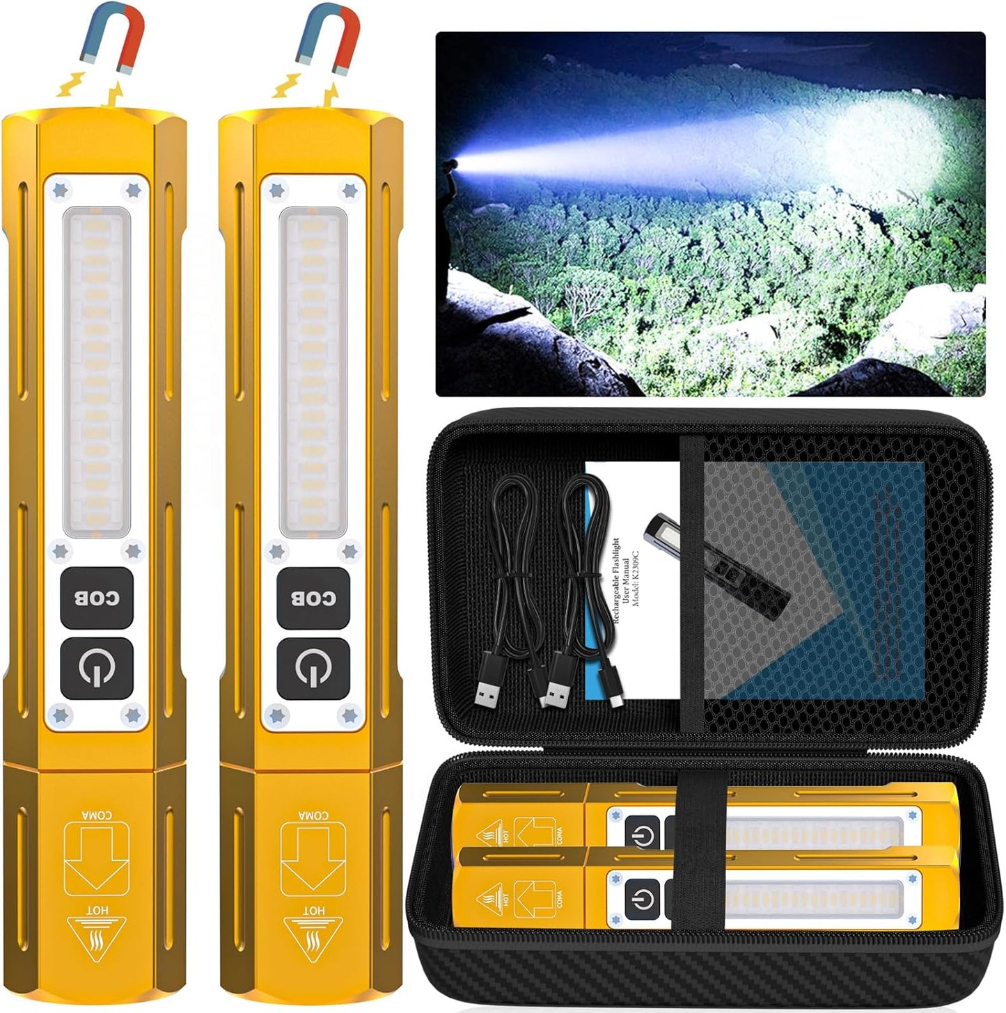 Rechargeable Flashlights High Lumens - Compact Tactical Light
