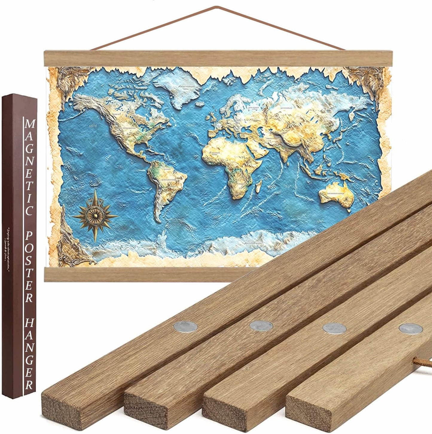 Magnetic Poster Hanger Frame for 74 Inch Art by DACRI HOME