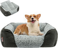 Miguel Washable Dog Bed with Removable Cushion - Cozy Bolster Sofa Bed