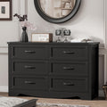 Dresser for Bedroom with 6 Drawers 48in Wide - Modern Storage Chest