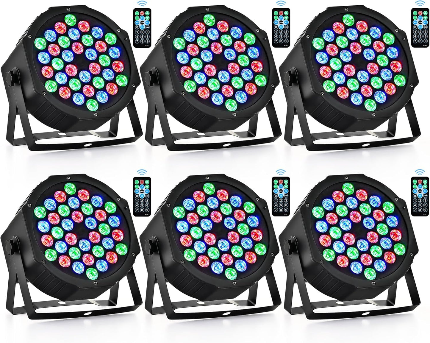 36 RGB LED Par Lights for Dynamic Stage Lighting Events