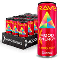 RAVE Mood Energy Drink 12 Pack Sampler - Mood Boosting Rush