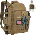 Fishing Tackle Backpack with Rod & Gear Holder - Comfortable 15L Pack