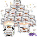 Cowboy Baby Shower Candles 24 Pack Lavender Tealights - Rustic Favors