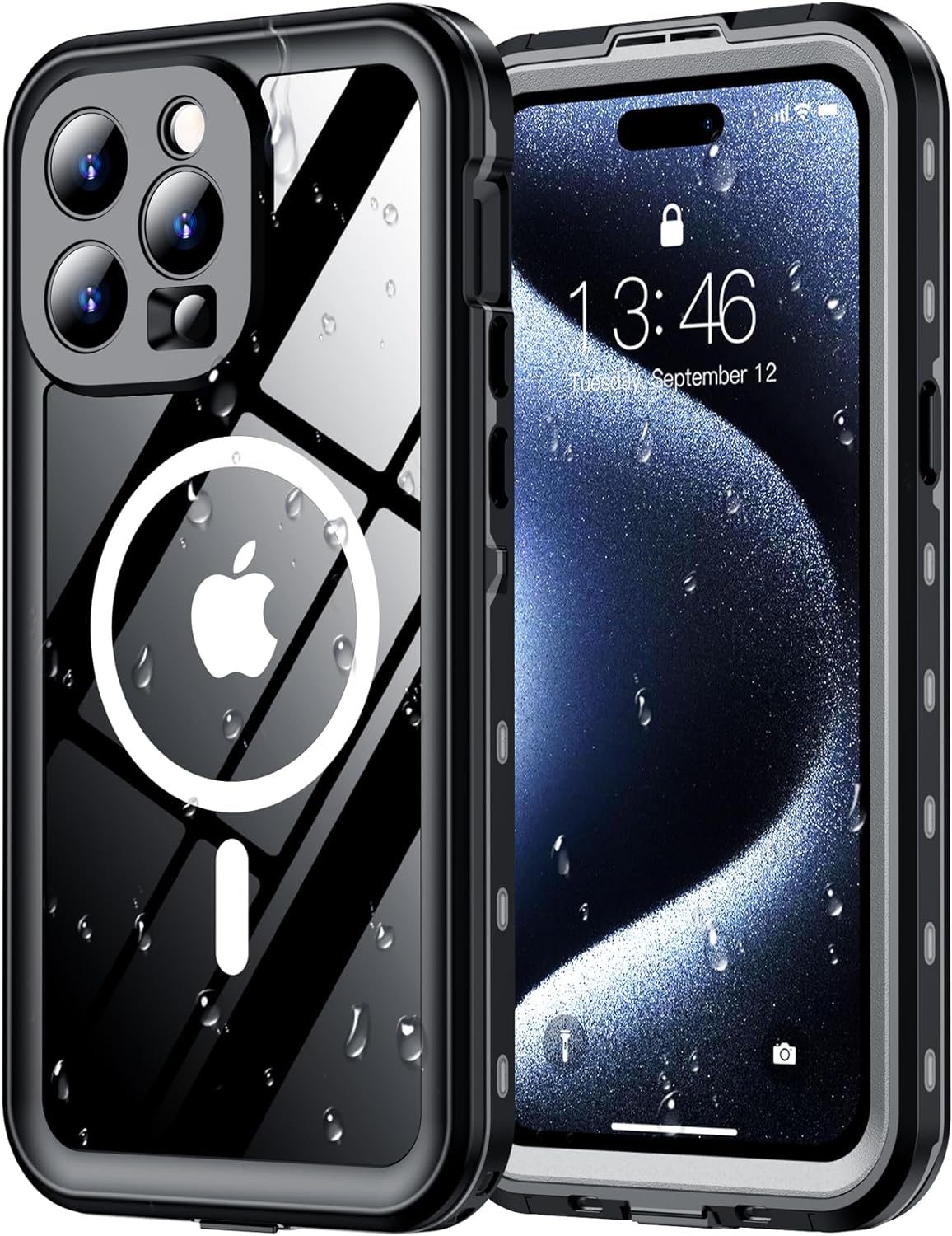 Red2Fire Waterproof Case for iPhone 15 Pro Max - Full Body Protection