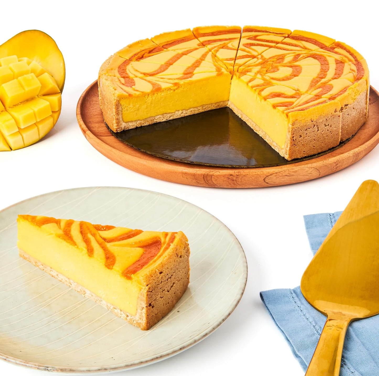 Mango Cheesecake 10in by David's Cookies - A Tropical Delight