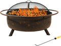 Cosmic 42-Inch Large Outdoor Fire Pit for Cozy Gatherings