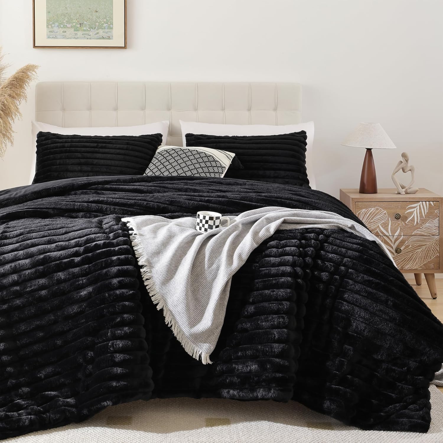 Smoofy Fluffy Twin Comforter Set - Luxury Soft Warm Bedding