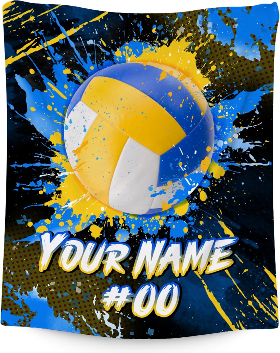 Personalized Volleyball Blanket Gifts for Teen Girls - Custom Throw