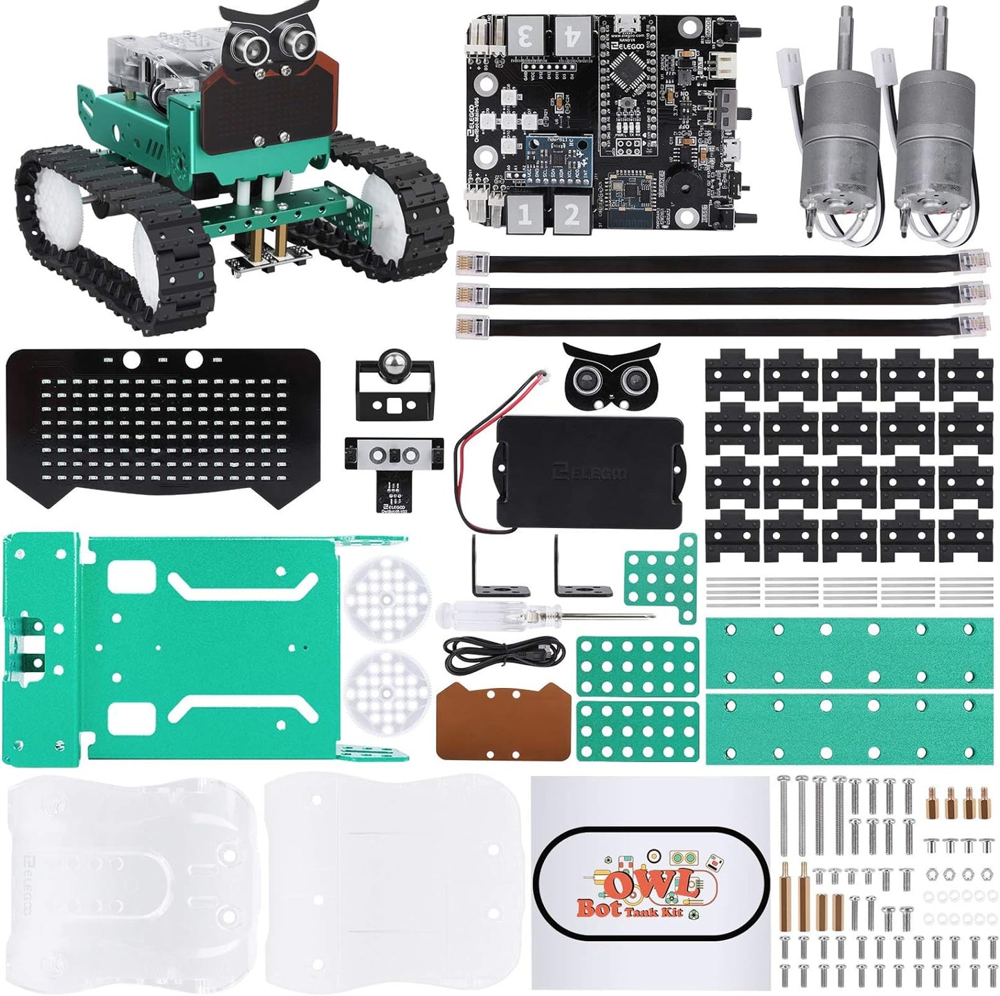 ELEGOO Owl Robotic Car Kit V2.0 - STEM Coding Fun!