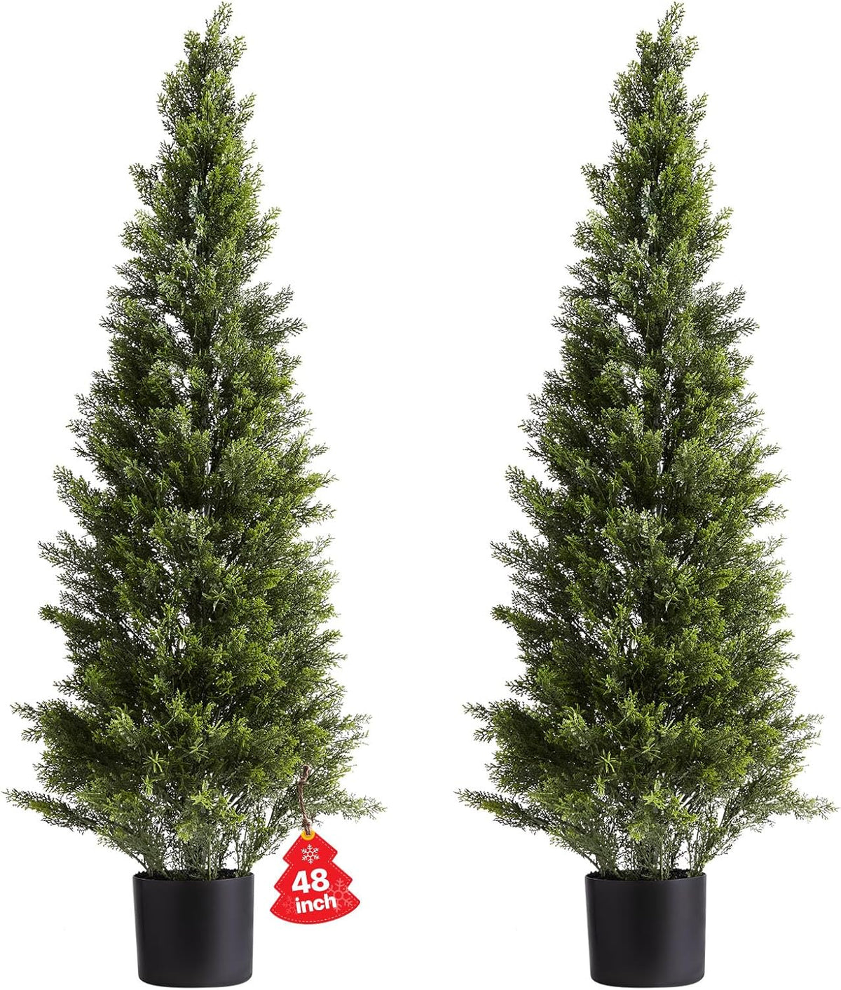 VEVOR Artificial Cedar Topiary Trees for Indoor and Outdoor Use